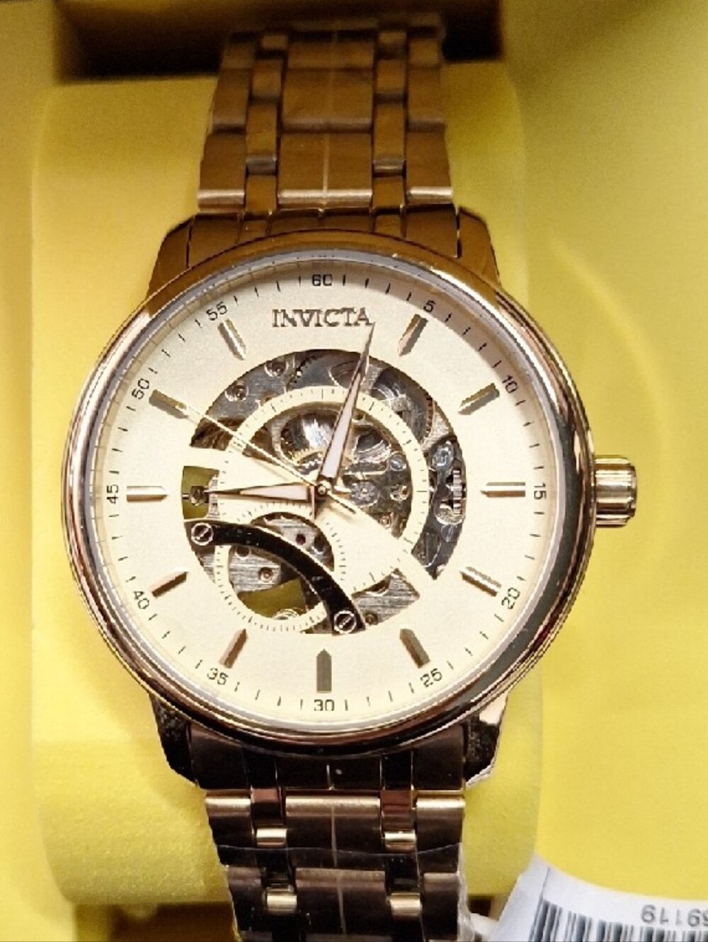 NEW in Box‎ Invicta Objet D Art Men's Gold Watch 69119 Automatic